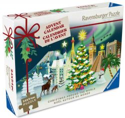 RAVENSBURGER CALENDRIER DE L'AVENT CASSE-TÊTE 24 X 54 PIÈCES - NOËL AUTOUR DU MONDE #12004246